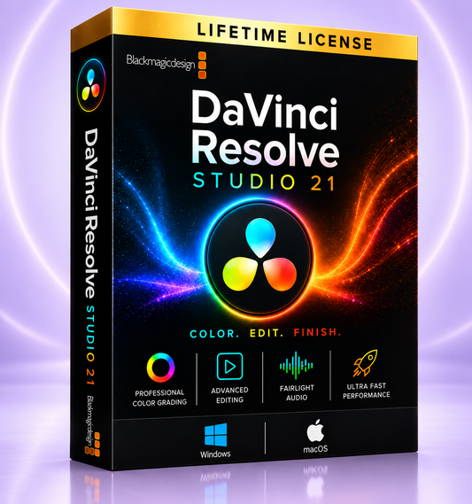 DaVinci Resolve Studio 21 for Windows & Mac | Professional Video Editing Software - Instant Download