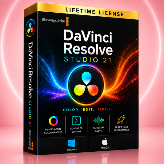 DaVinci Resolve Studio 21 for Windows & Mac | Professional Video Editing Software - Instant Download